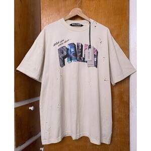 NWT Palm Angels wish You Were Here Sign distressed Graphic T Shirt Size XXL $470
